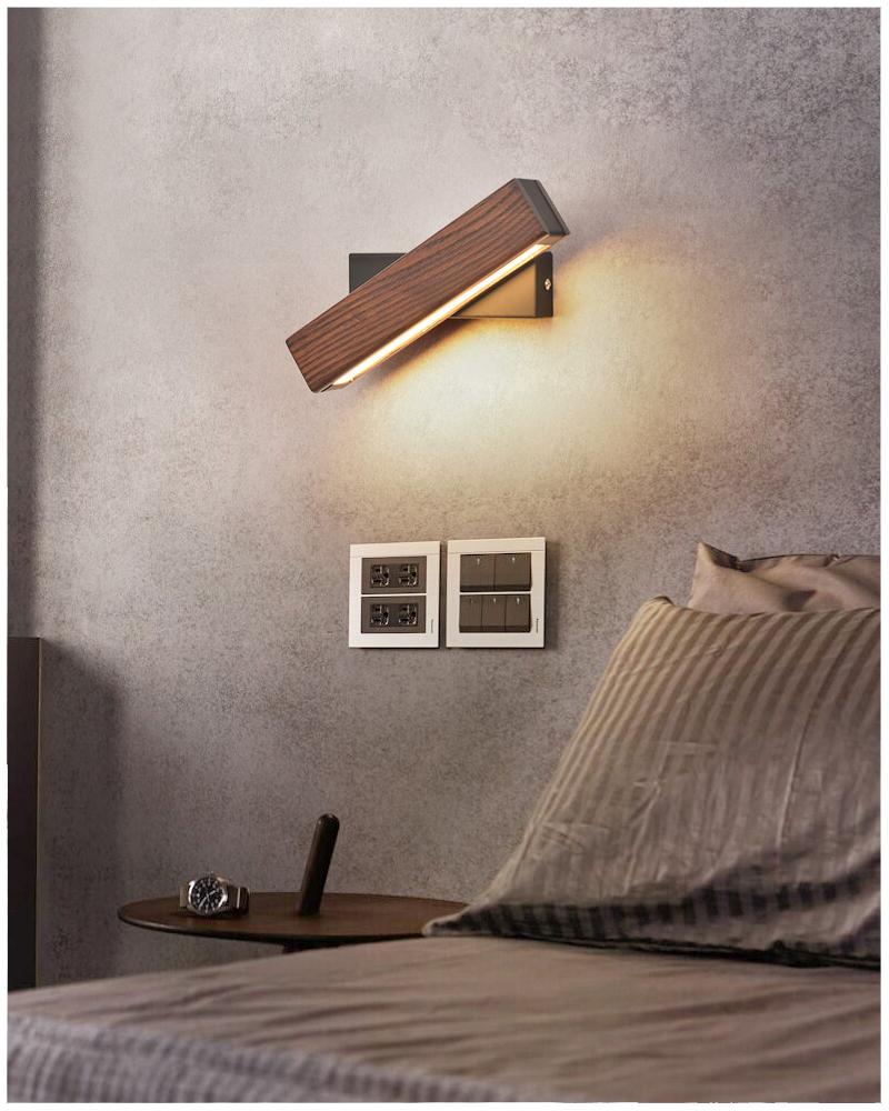 Avtoit | Rotatable Wood LED Wall Lamp - Jasper