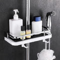 Avtoit | Bathroom Shelf Caddy for Shower Rod, No Drilling Pole Shower Storage Shelf Holder