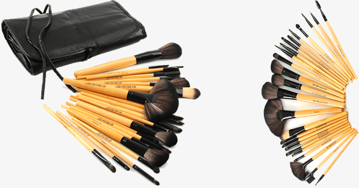 Avtoit | 24-piece Premium Wood Brush Set with Free Case
