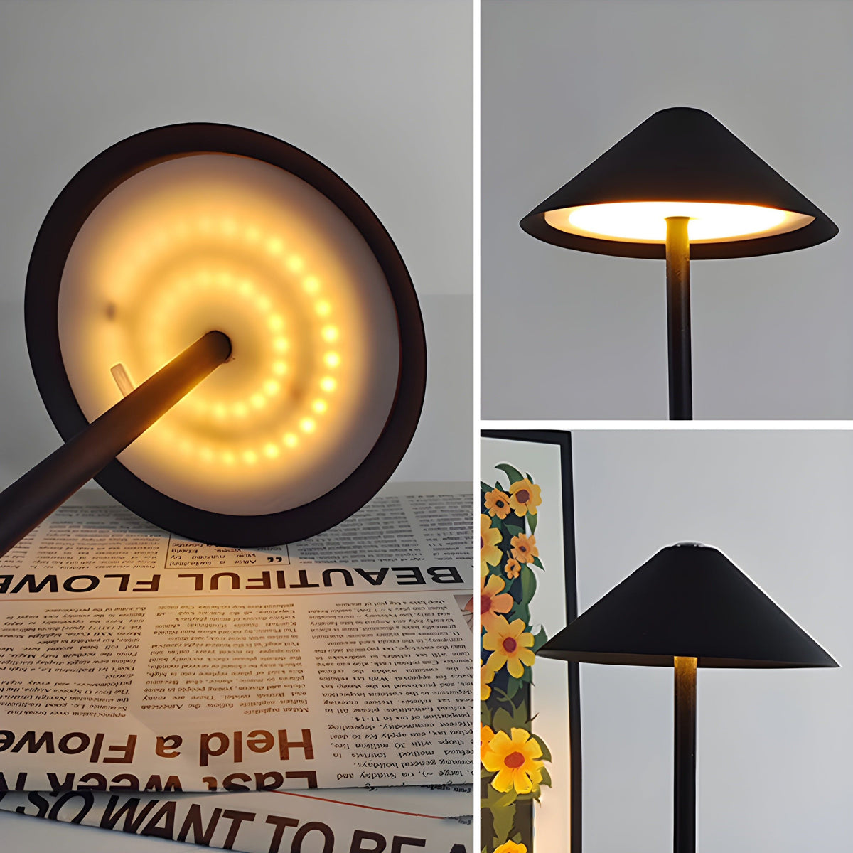 Avtoit | Minimalistic dimmable Touch table lamp - waterproof and rechargeable light Color