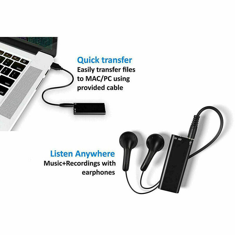 Avtoit | Mini Voice Recorder – Mini Audio Recorder – Mini Recording Device – Smallest Hidden Audio Recorder