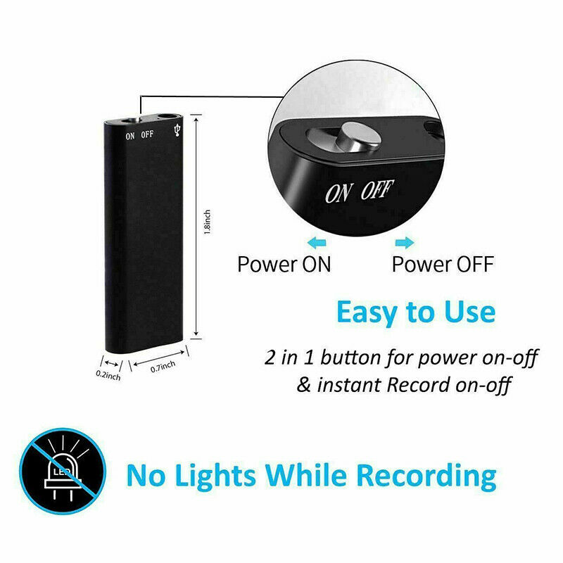 Avtoit | Mini Voice Recorder – Mini Audio Recorder – Mini Recording Device – Smallest Hidden Audio Recorder