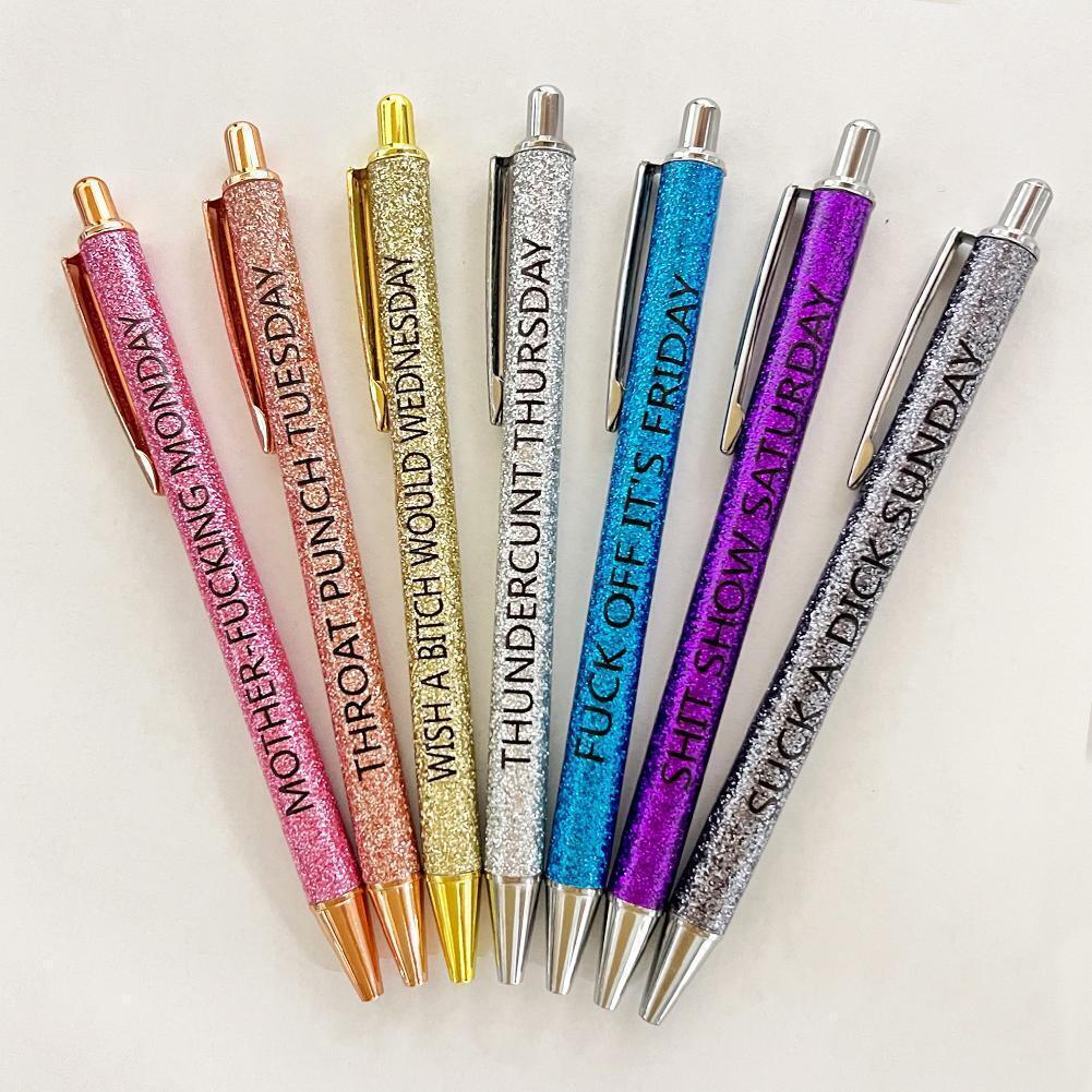 Avtoit | Swear Word Daily Pen Set (7cs* Funny Pens)