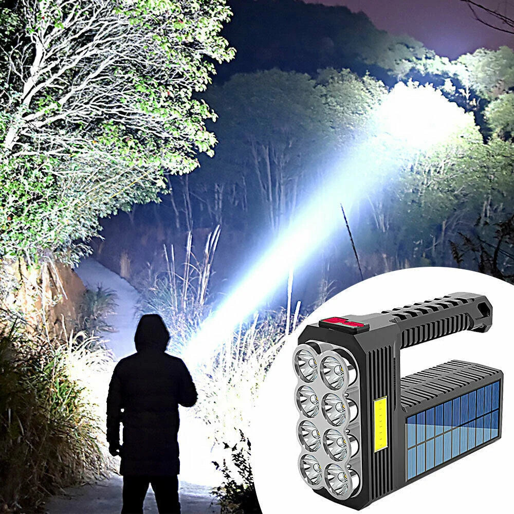 Avtoit | Solar LED Flashlight – Waterproof, powerful handheld spotlight with lithium battery