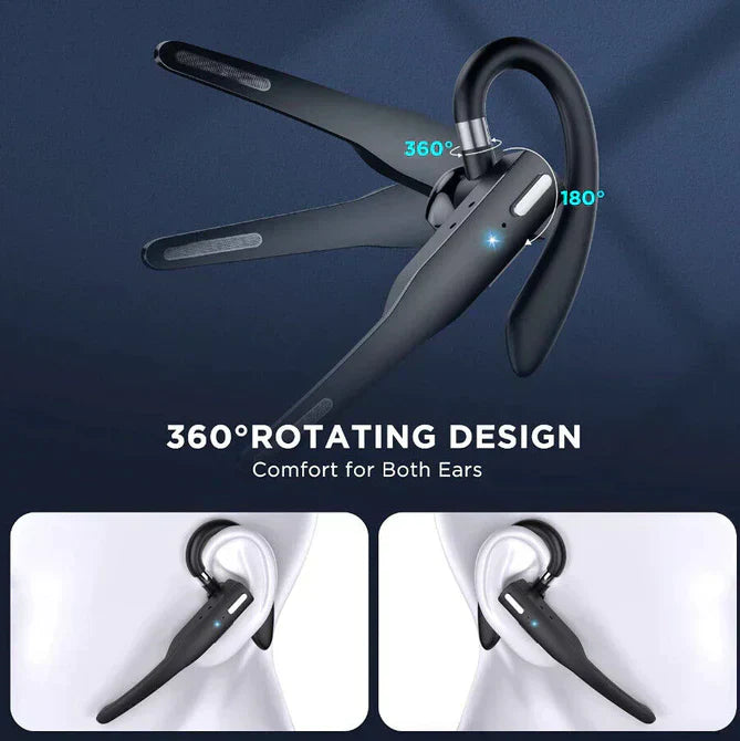Avtoit | Trucker Dual Mic Wireless Bluetooth 5.1 Noise Cancelling Headset/Earphones