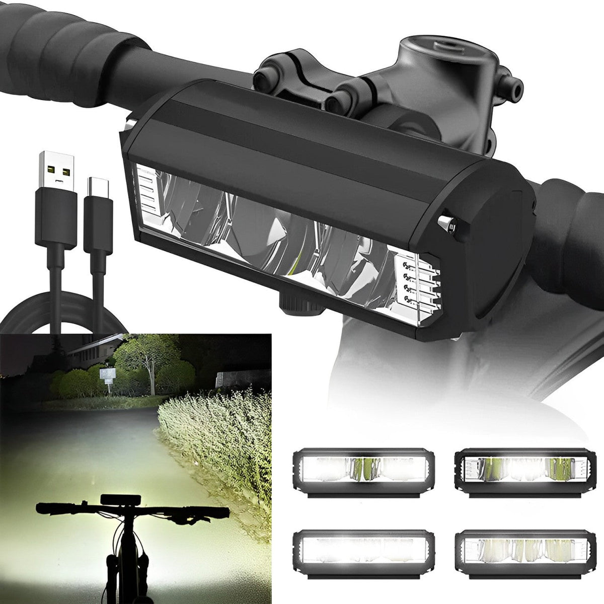 Avtoit | Ultra-Bright LED Bike Light | Adjustable Brightness | Waterproof & Multi-Mode Cycling Light