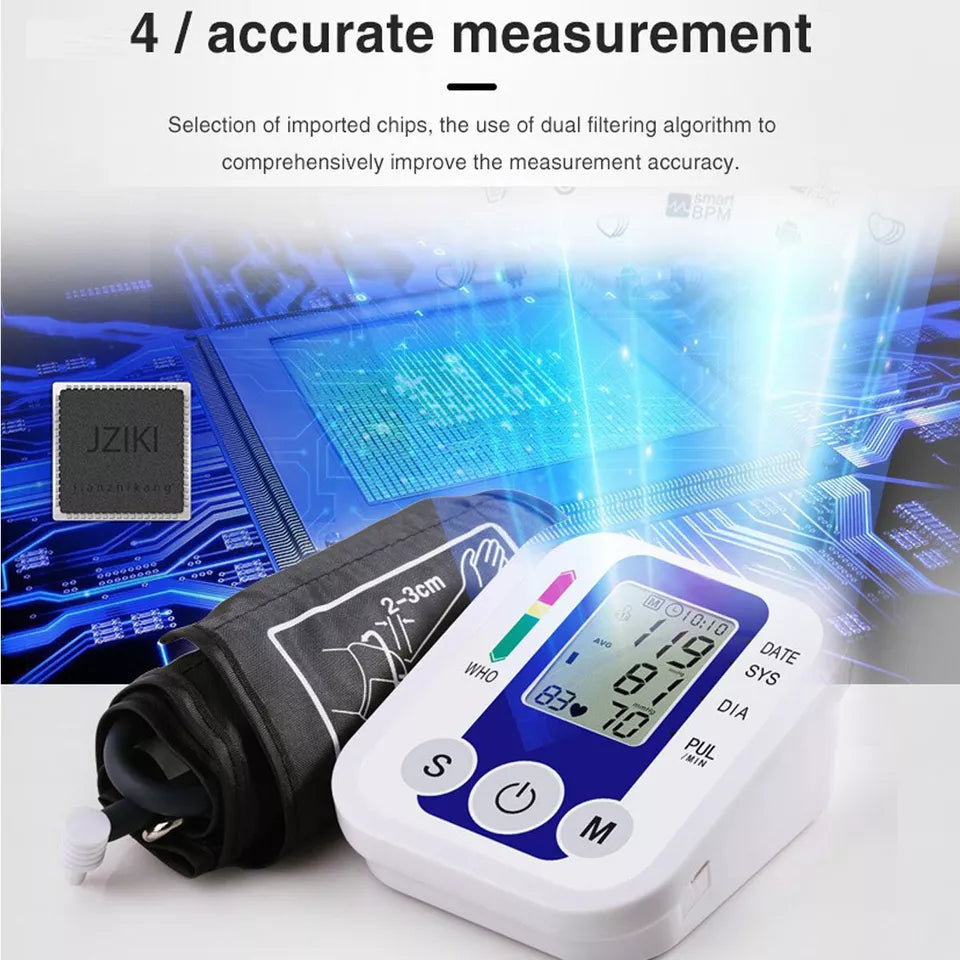 Avtoit | Digital Blood Pressure Monitor | Fully Automatic, Intellisense Technology & Memory Function for Home and Travel Use