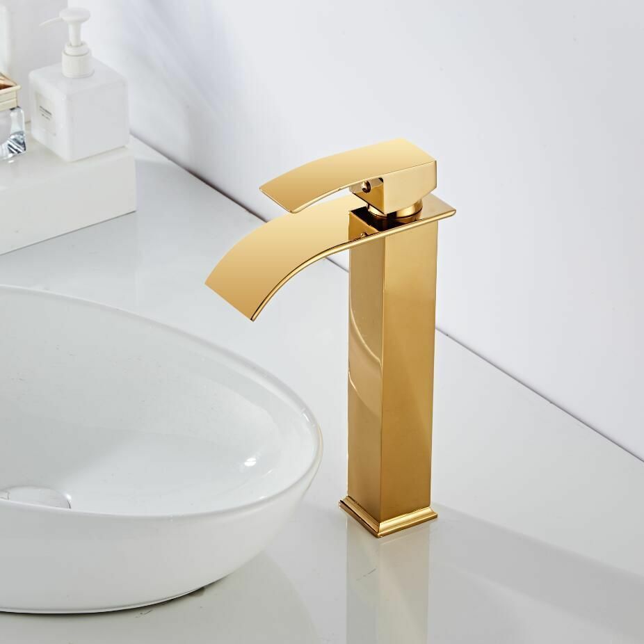Avtoit | Vanity faucet waterfall faucet brass vanity faucet mixer tap
