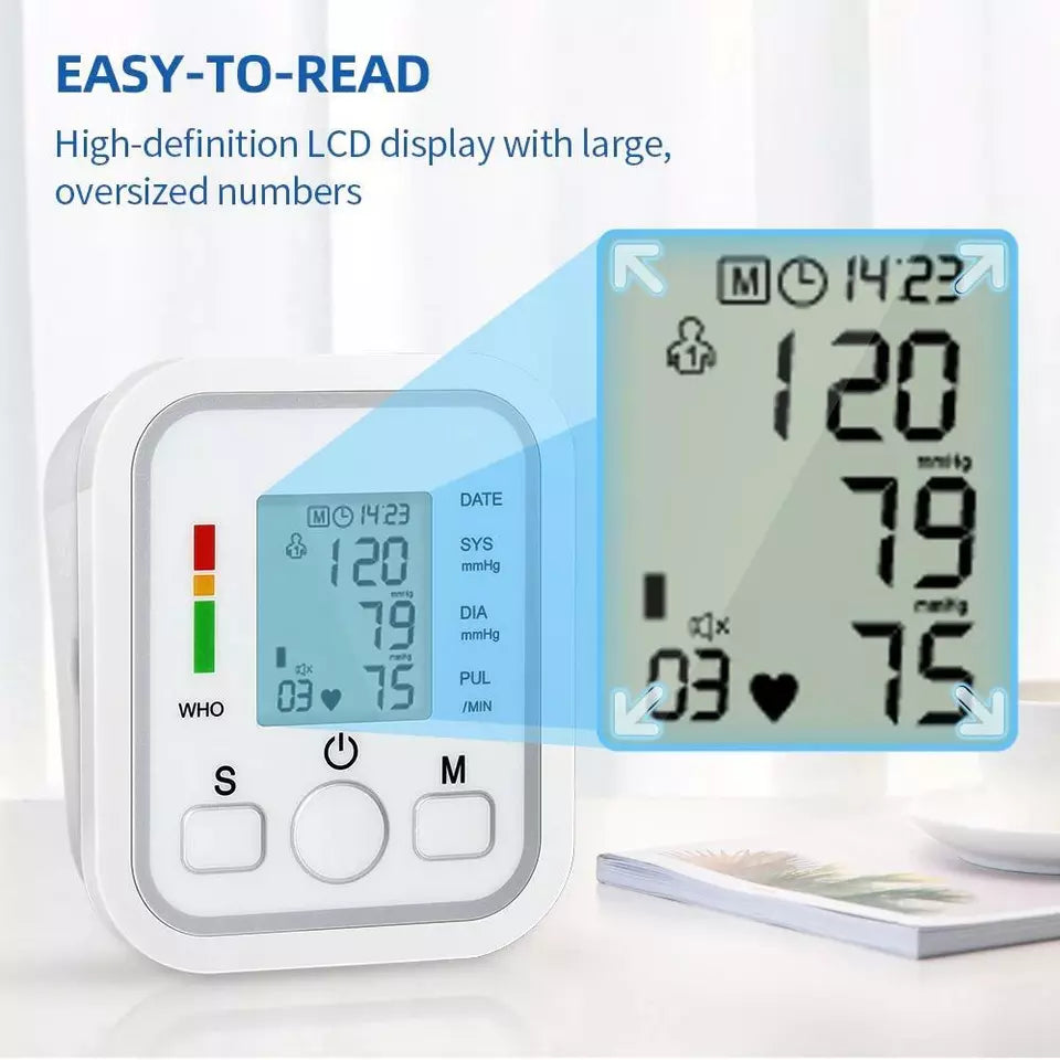 Avtoit | Digital Blood Pressure Monitor | Fully Automatic, Intellisense Technology & Memory Function for Home and Travel Use