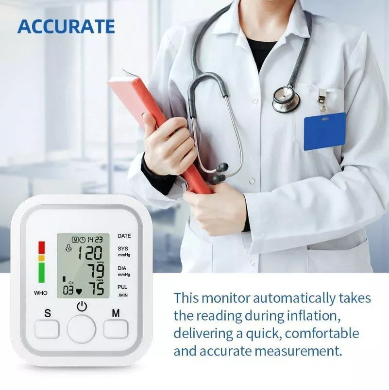 Avtoit | Digital Blood Pressure Monitor | Fully Automatic, Intellisense Technology & Memory Function for Home and Travel Use
