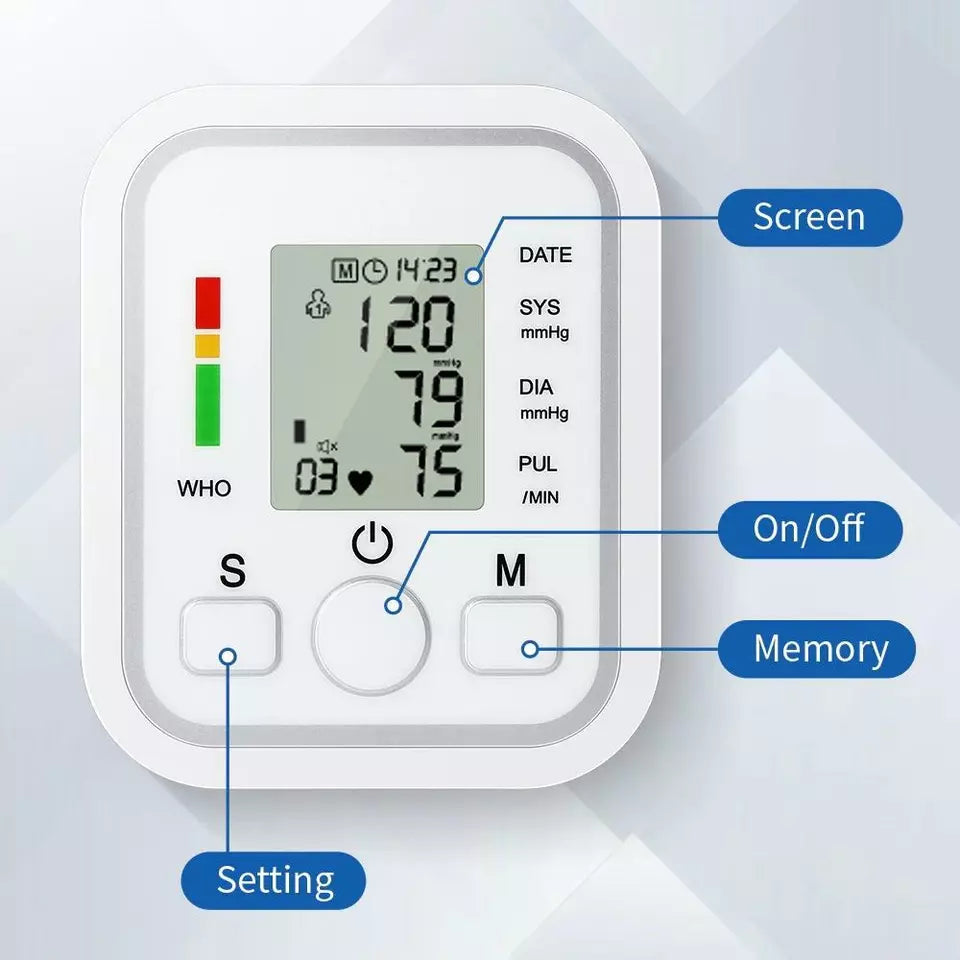 Avtoit | Digital Blood Pressure Monitor | Fully Automatic, Intellisense Technology & Memory Function for Home and Travel Use