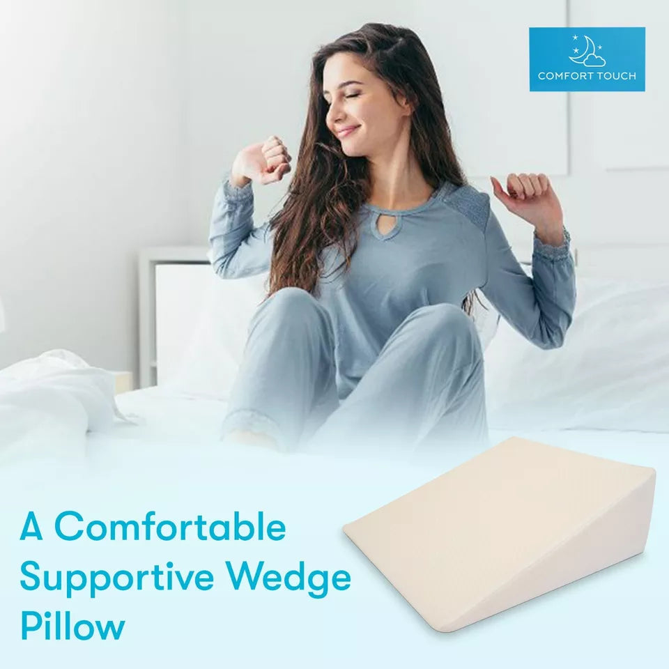 Avtoit | Large Triangle Wedge Pillow | Adjustable Foam for Acid Reflux, Back Pain & Post-Surgery Recovery