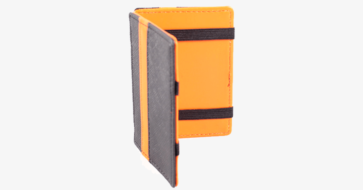 Avtoit | Portable Leather Card Holder - Foldable - Various Colors - Wallet Case for Money & Cards