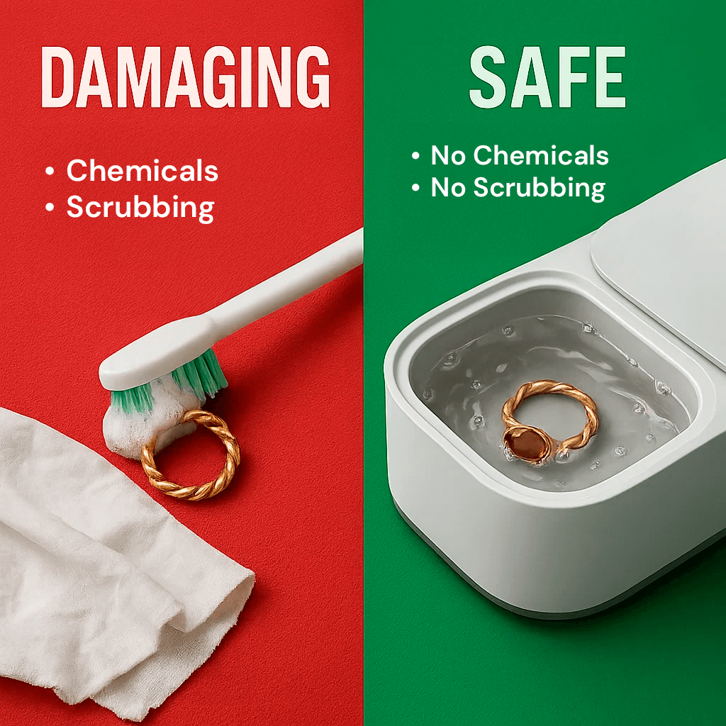 Avtoit | Ultrasonic Cleaning Device | Gentle, Efficient & Versatile for Jewelry, Glasses, Watches, and Dentures