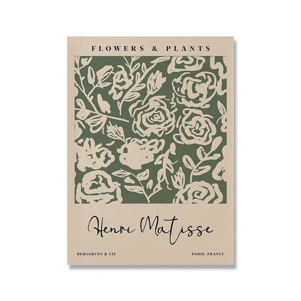 Avtoit | Sage Green Matisse Yayoi Kusama Exhibition Poster