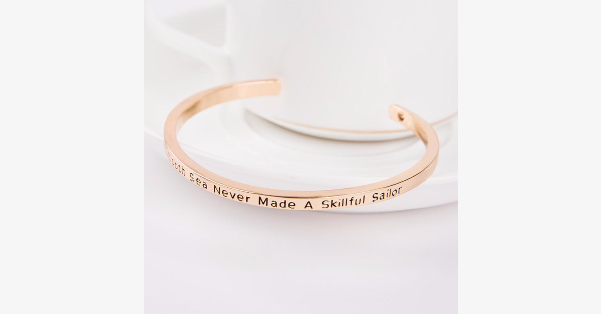 Avtoit | A calm sea has never made a skilled sailor Bracelet