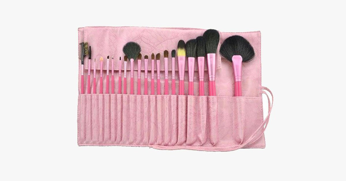 Avtoit | Salmon Makeup Brush Set with 20 Pieces – Complete Your Makeup Set