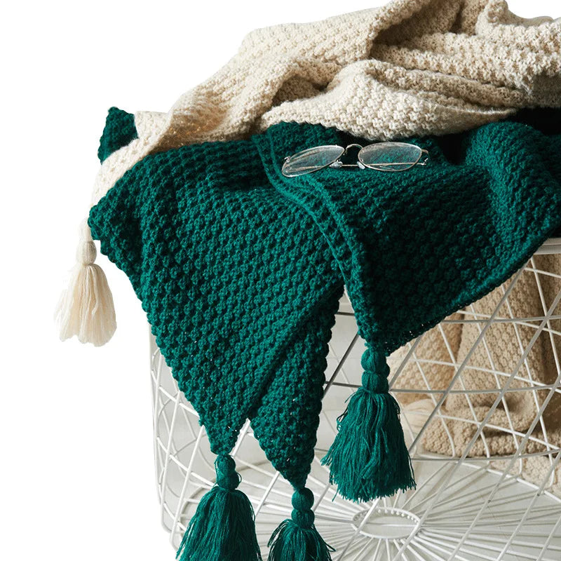 Avtoit | Scandinavian Knitted Wool Blanket - Aurora
