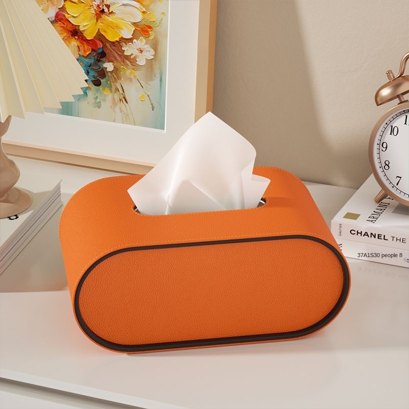 Avtoit | Tissue box - Oval Elegance - Leather design - Functional & Stylish