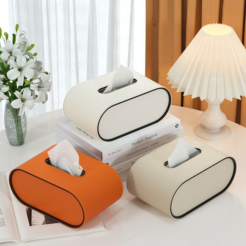 Avtoit | Tissue box - Oval Elegance - Leather design - Functional & Stylish