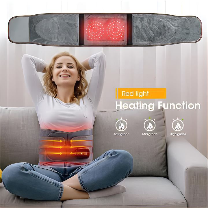 Avtoit | Infrared Back Support Belt | Adjustable Heat & Vibration for Pain Relief and Muscle Relaxation