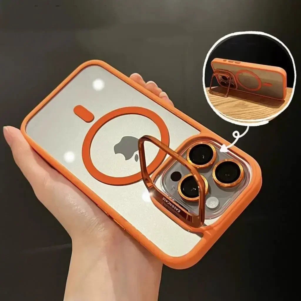 Avtoit | Shockproof Magnetic Phone Case with Glass Lens Guard & Stand – 1+1 FREE