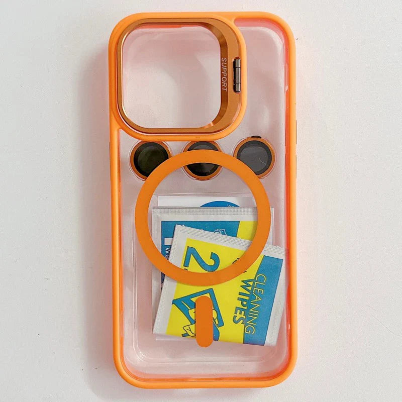 Avtoit | Shockproof Magnetic Phone Case with Glass Lens Guard & Stand – 1+1 FREE