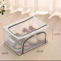 Foldable Shoe Storage Box with Clear Water-Resistant Design