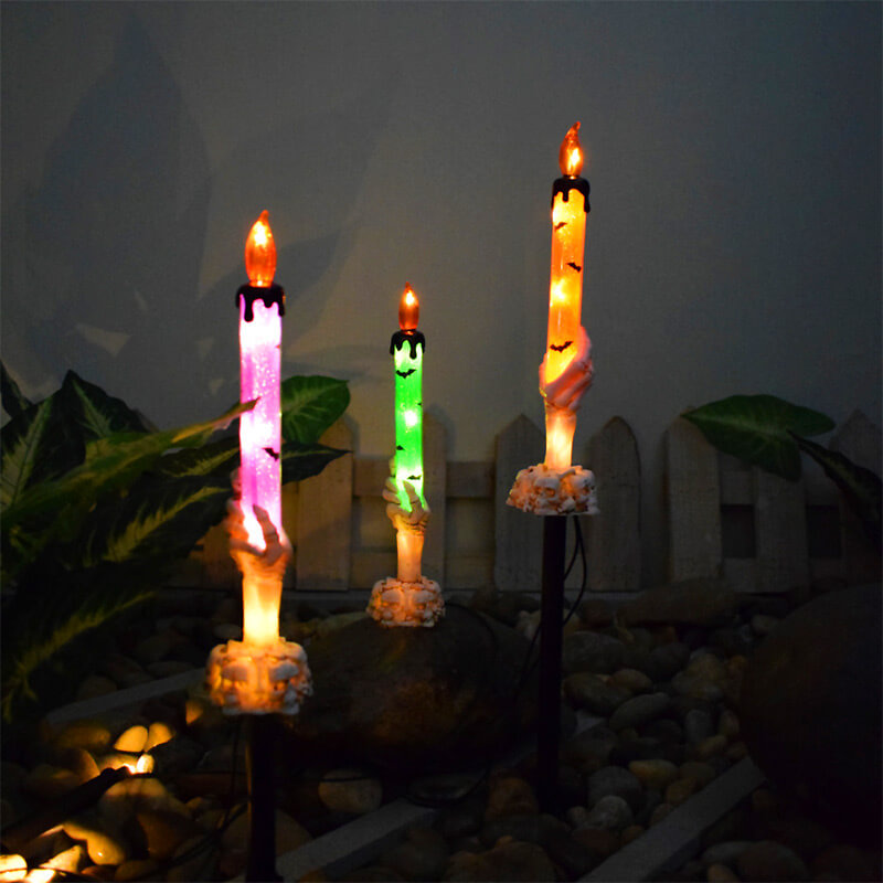 Avtoit | Best Gift*Solar Light Halloween Ghost Hand Candle Outdoor Floor Lamp