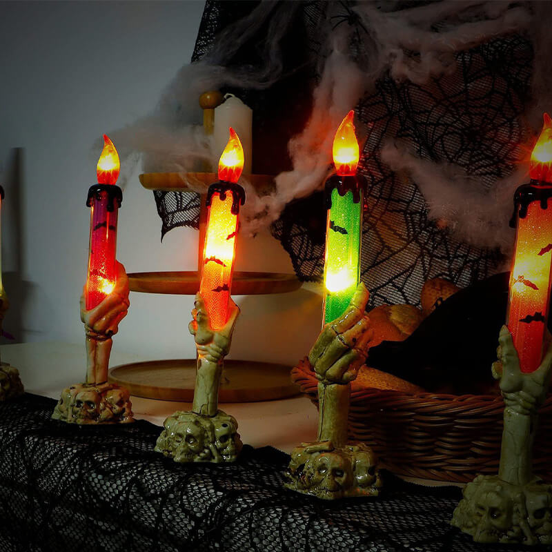 Avtoit | Best Gift*Solar Light Halloween Ghost Hand Candle Outdoor Floor Lamp