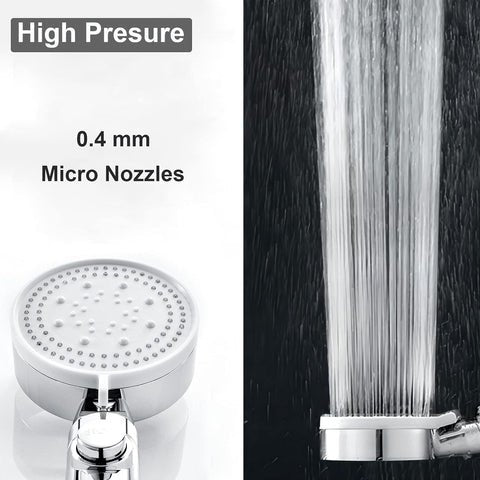 Avtoit | 5-Mode Shower Head for Low Pressure | Stop Button for Easy Water Control