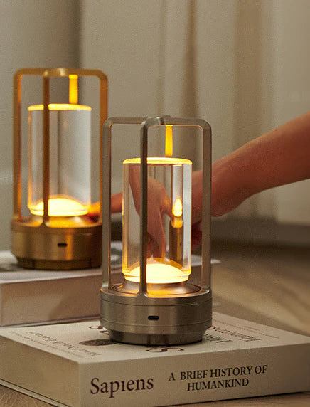Avtoit | Warm LED Cordless Table Lamp – Battery Operated Nordic Design - LED with Touch Control, Suitable for Bedroom, Home, Outdoor - Ideal Night Light