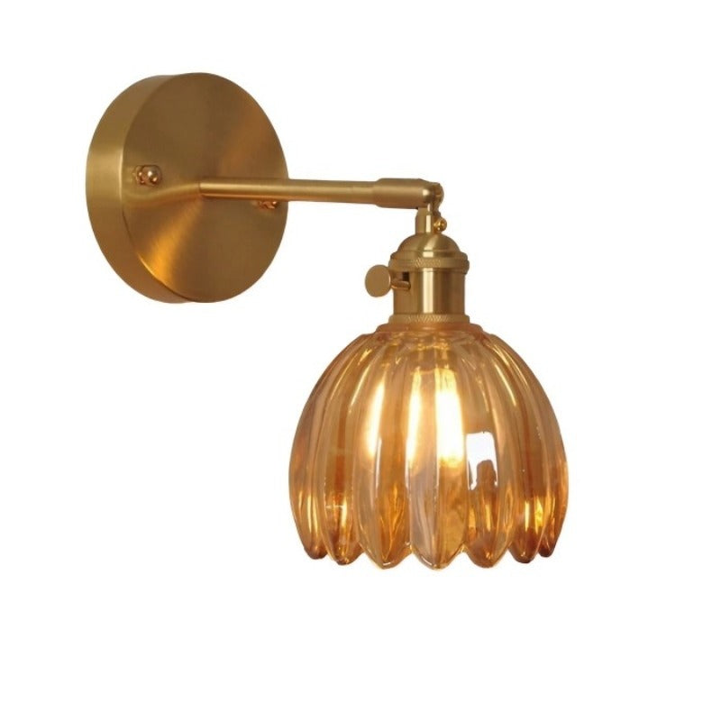 Avtoit | Glass Tulip Flower Wall Lamp | Elegant Flower Lighting for a Stylish Interior - MurCharm