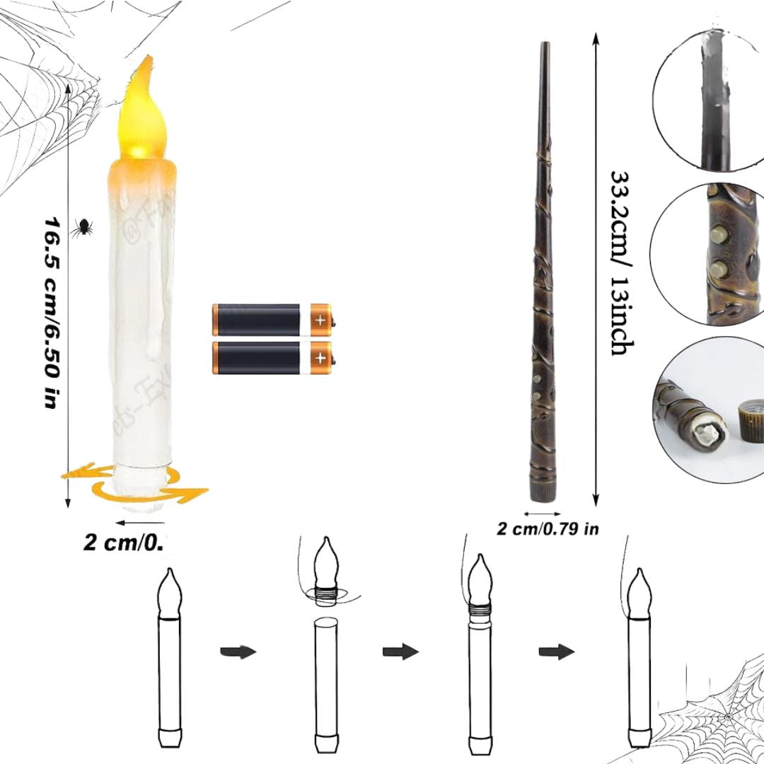 Avtoit | Magical Wand Candle Holders