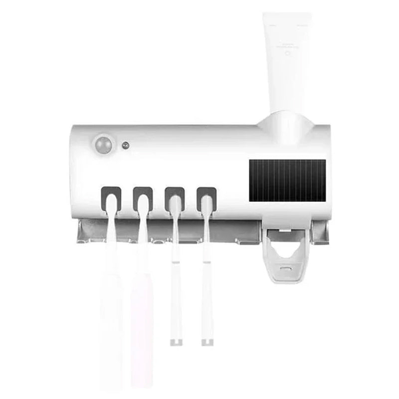 Avtoit | Smart UV Light Sterilizer Toothbrush Holder, Wall Mounted Toothpaste Dispenser