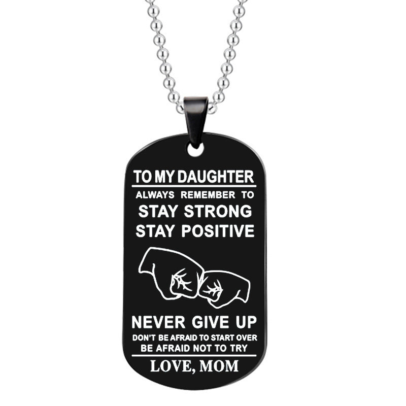 Avtoit | English Alphabet Stainless Steel Necklace