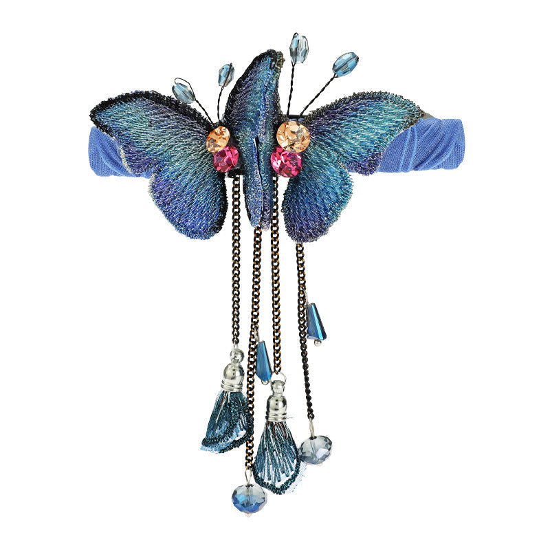 Avtoit | Temperament Butterfly Rhinestone Tassel Hair Clip