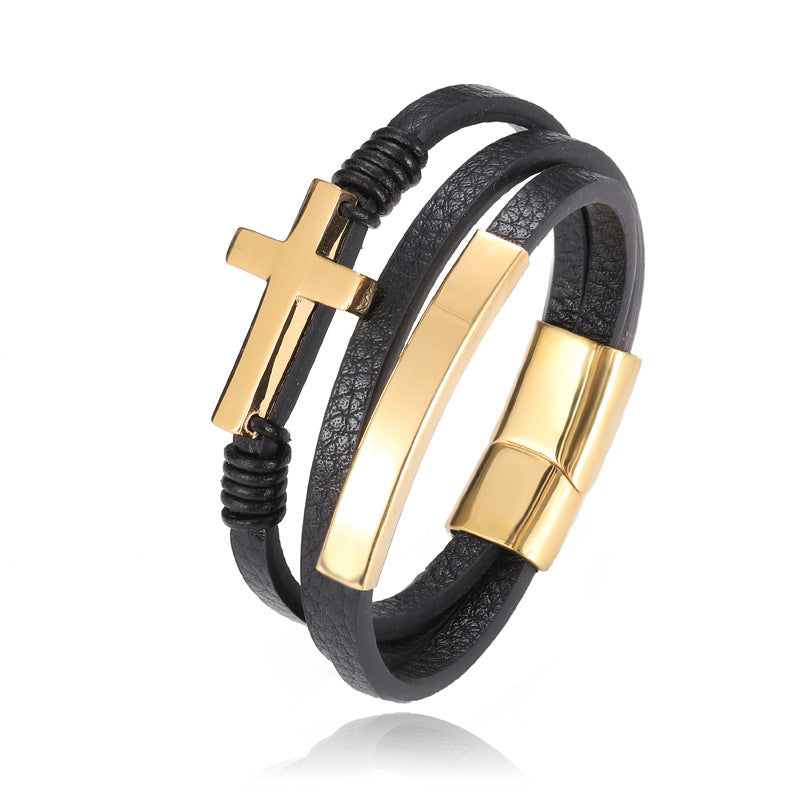 Avtoit | Multi-layered cross bracelet