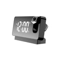 Digital Projection Alarm Clock with 180-Degree Adjustable Projector