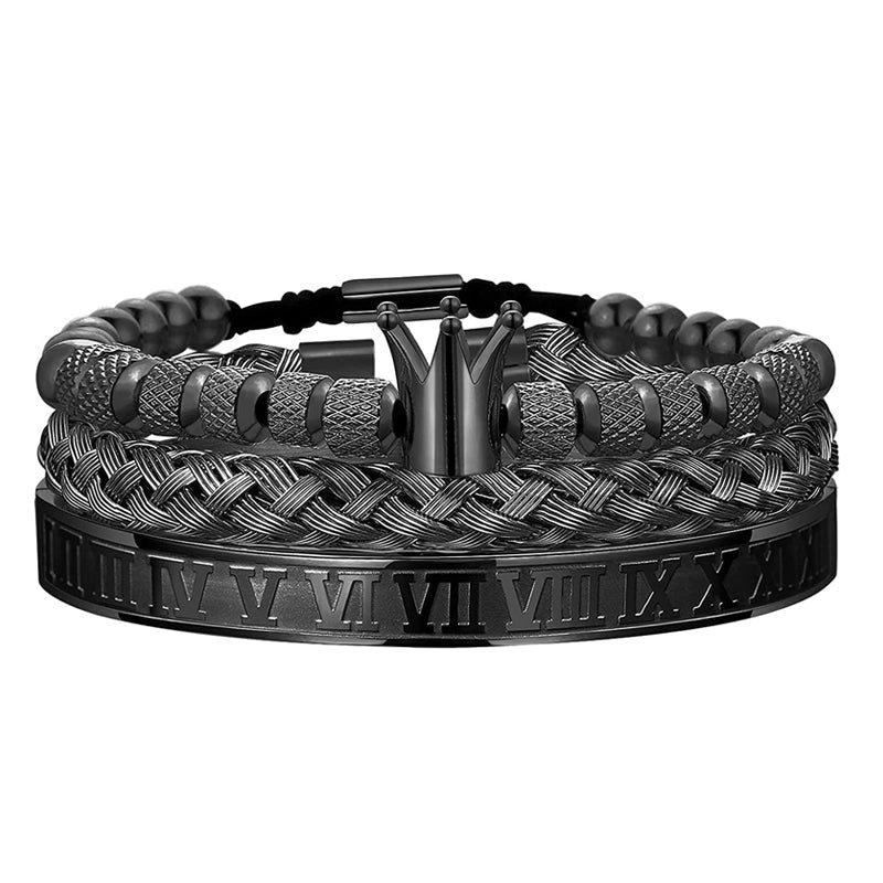 Avtoit | Crown Braided Letter Bracelet