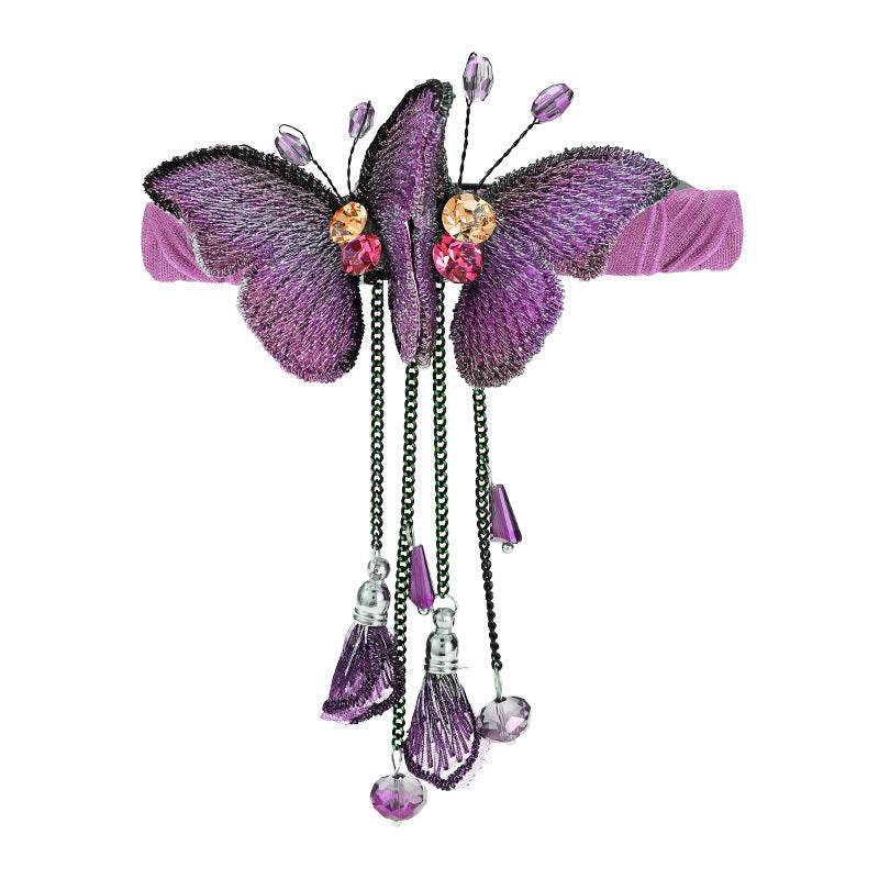 Avtoit | Temperament Butterfly Rhinestone Tassel Hair Clip