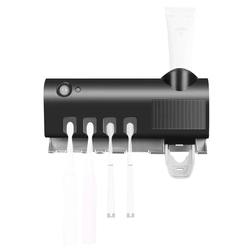 Avtoit | Smart UV Light Sterilizer Toothbrush Holder, Wall Mounted Toothpaste Dispenser