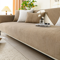 Avtoit | Wavy Check Chenille Fabric Furniture Protector Sofa Cover