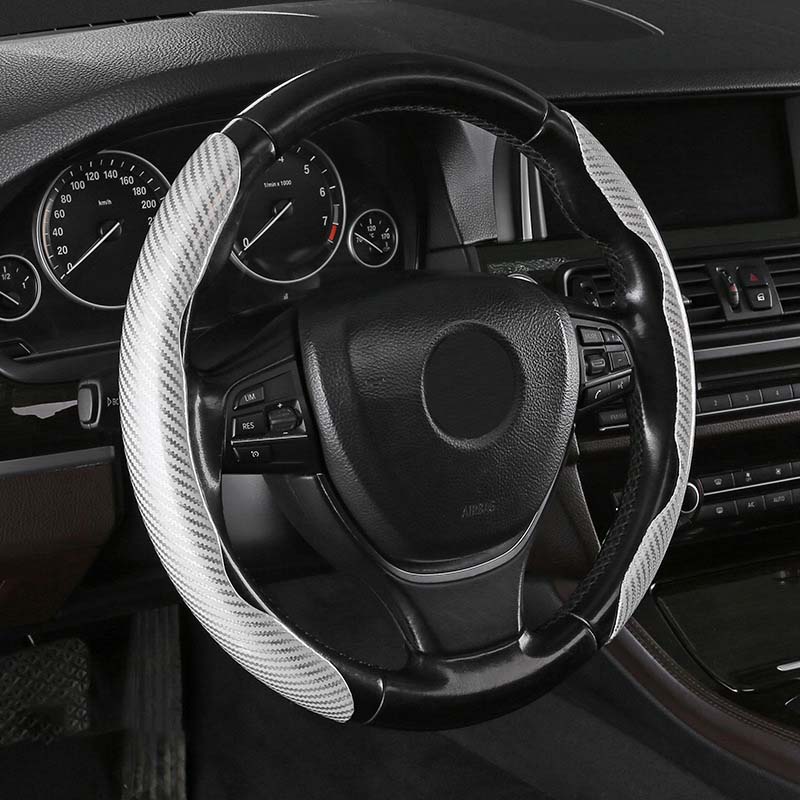 Avtoit | Universal Laser Carbon Fiber Pattern Steering Wheel Cover