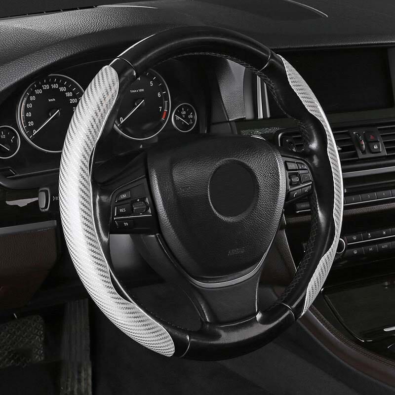 Avtoit | Universal Laser Carbon Fiber Pattern Steering Wheel Cover
