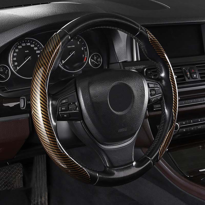 Avtoit | Universal Laser Carbon Fiber Pattern Steering Wheel Cover
