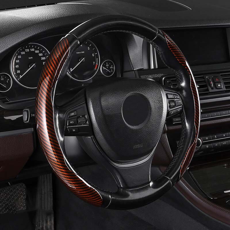 Avtoit | Universal Laser Carbon Fiber Pattern Steering Wheel Cover