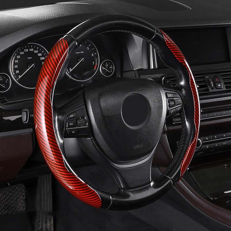 Avtoit | Universal Laser Carbon Fiber Pattern Steering Wheel Cover