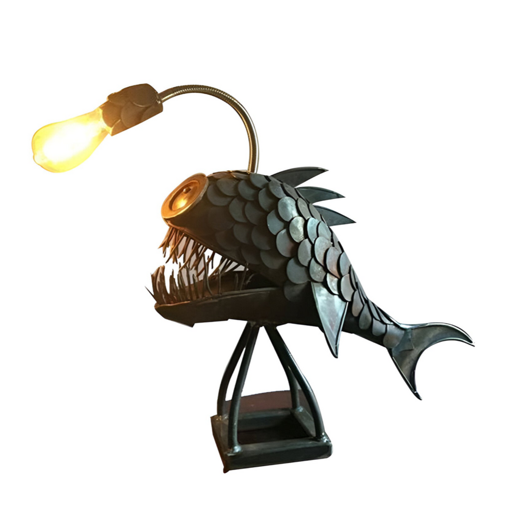 Avtoit | Steampunk Angler Fish Lamp – Cool & Unusual Floor Lamp for Your Home