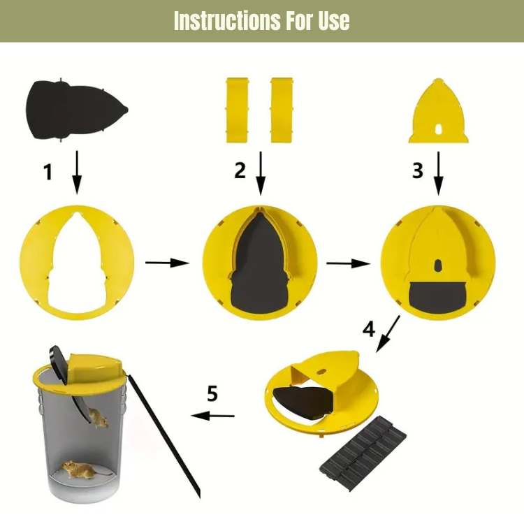 Avtoit | Smart Mouse Trap | Hands-Free, Safe for Families & Pets, Multiple Capture Design for Effective Rodent Control